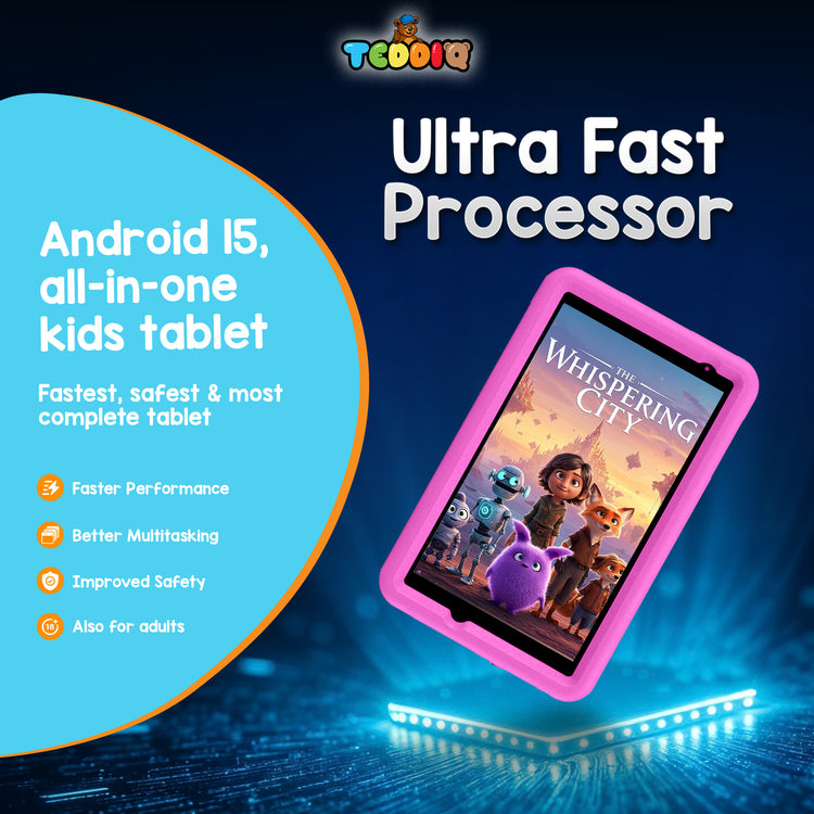 TeddiQ Kids Tablet Pro – Powerful, Safe & Educational