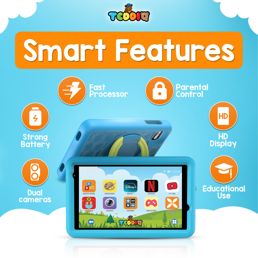 TeddiQ Kids Tablet Pro  – Powerful, Safe & Educational
