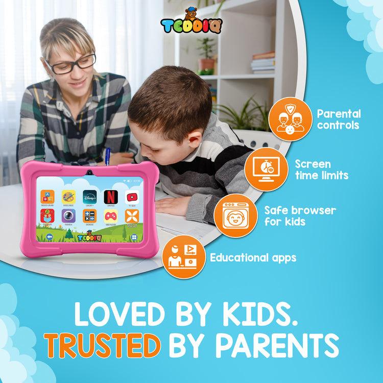 TeddiQ Kids Tablet Go  – Powerful, Safe & Educational