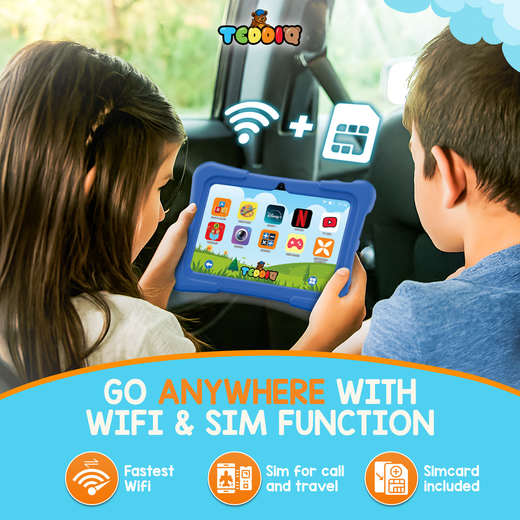 TeddiQ Kids Tablet Go  – Powerful, Safe & Educational