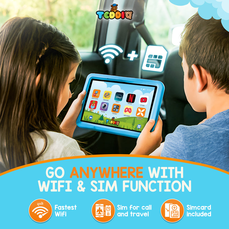 TeddiQ Kids Tablet Pro  – Powerful, Safe & Educational