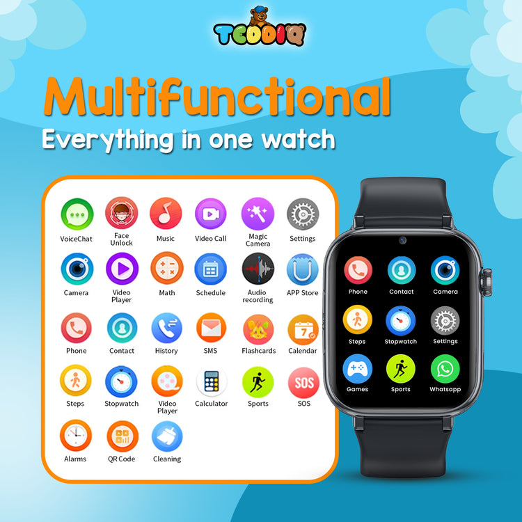 TeddiQ Smart Watch – Stay Connected & Safe