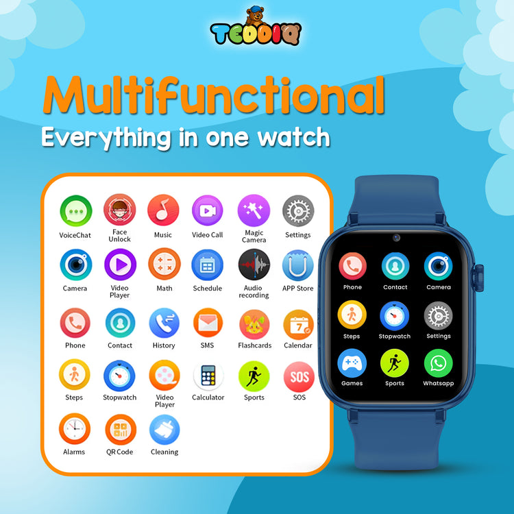 TeddiQ Smart Watch – Stay Connected & Safe