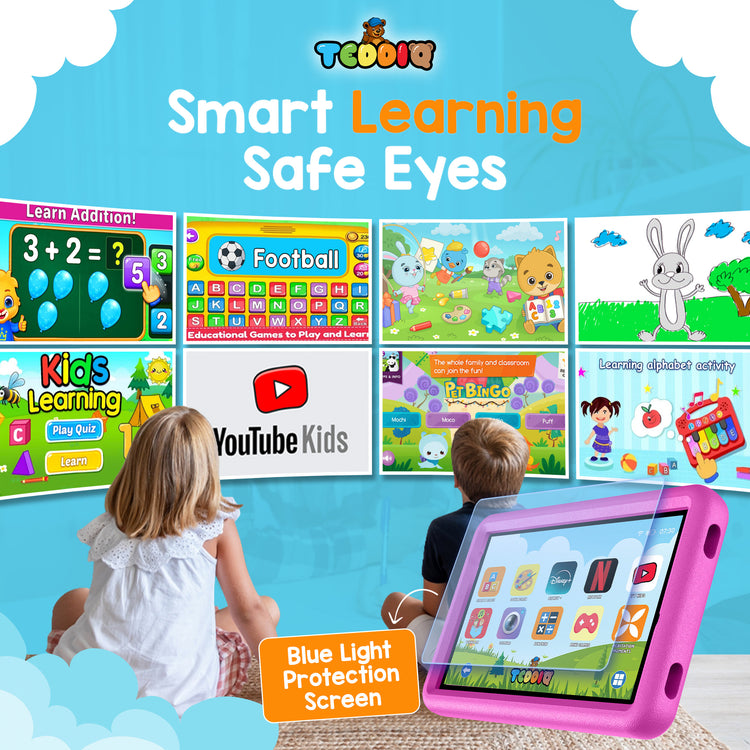 TeddiQ Kids Tablet Pro  – Powerful, Safe & Educational